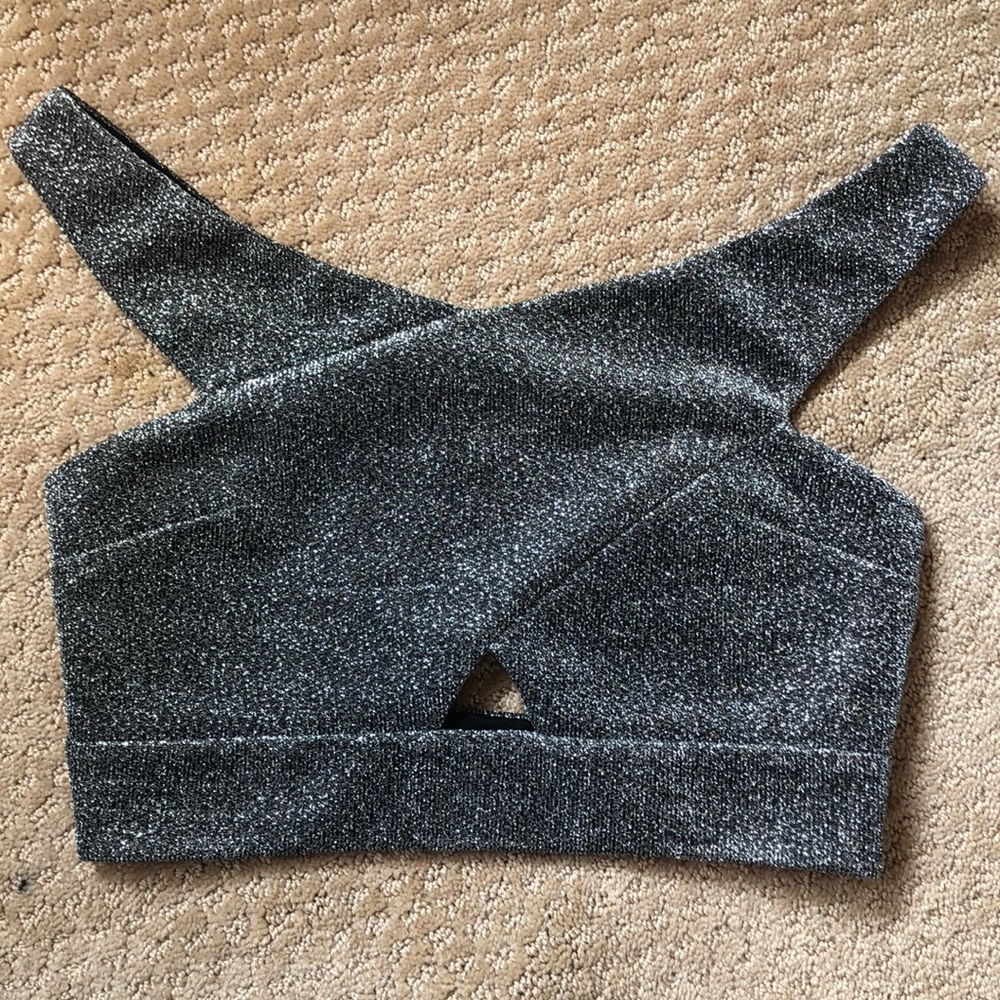 Express glitter crop top